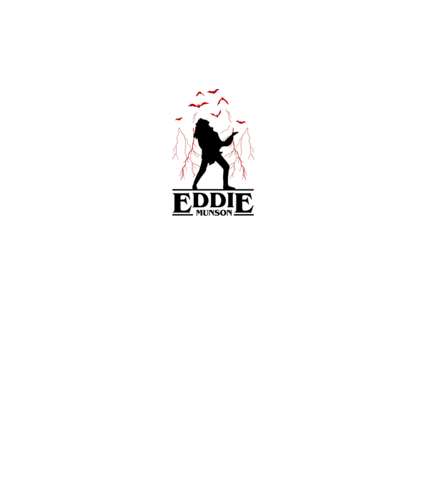 eddie munson stranger things model alb pe tricou
