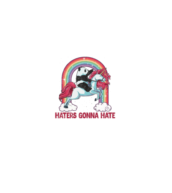HATERS GONNA HATE model alb pe tricou