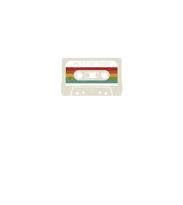 retro tape 1990 vintage model negru pe tricou