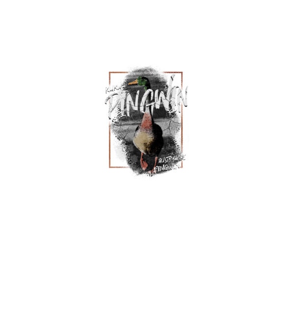 Kurwa pingwin model negru pe tricou