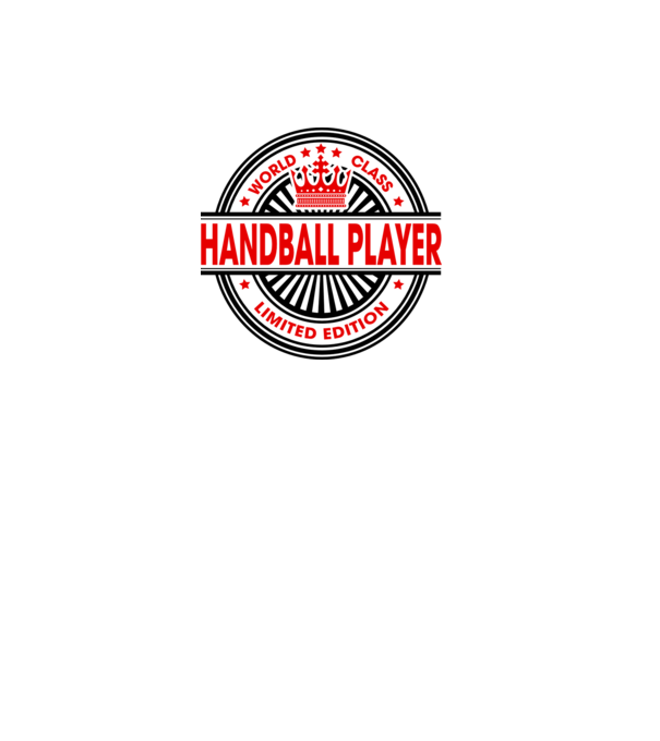 World class HANDBALIST model alb pe tricou