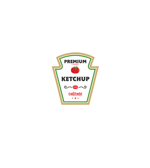 ketchup premium - calitate model roz neon pe tricou