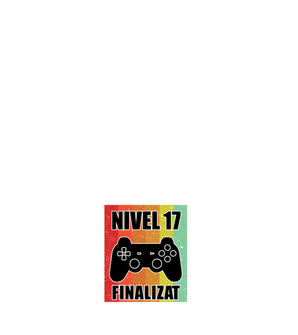 Nivel 17 finalizat model negru pe tricou