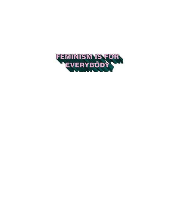 Feminismul este pentru toată lumea model negru pe tricou