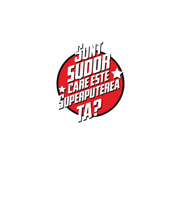 sunt sudor, care este superputerea ta? model gri închis pe tricou