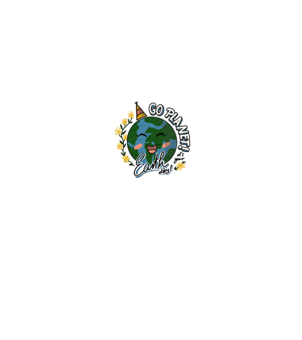 Go planet model alb pe tricou