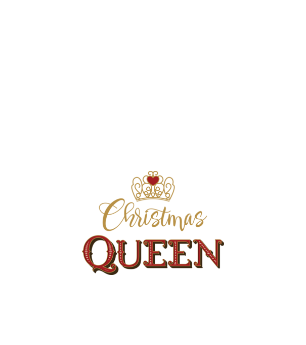 Christmas Queen model negru pe tricou