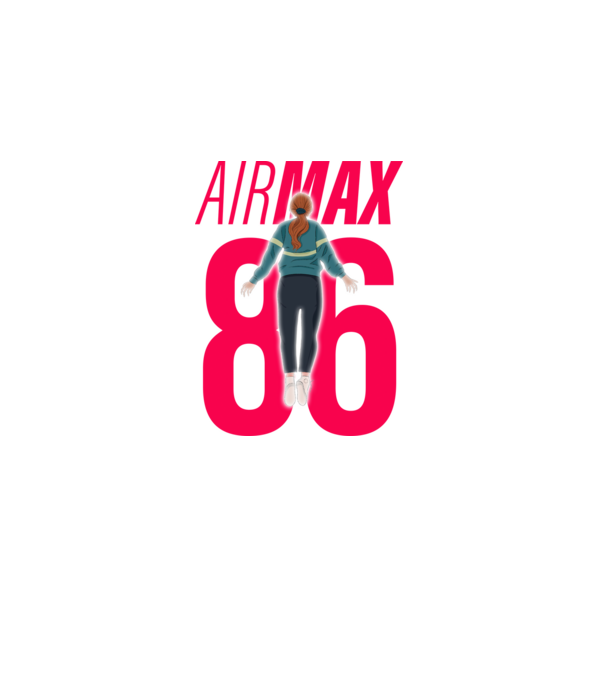 air max 86 stranger things model negru pe tricou