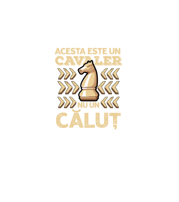 Acesta este un cavaler, nu un căluț model negru pe tricou