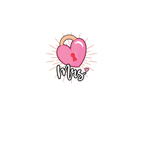 Mrs key to the heart model negru pe tricou
