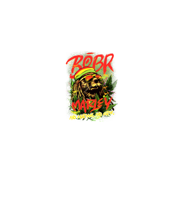 BÓBR MARLEY model negru pe tricou