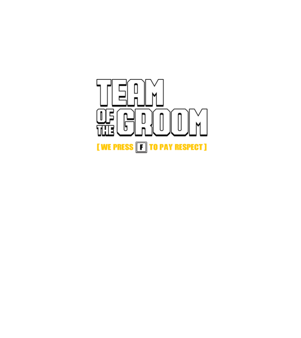 Team of the Groom model negru pe tricou