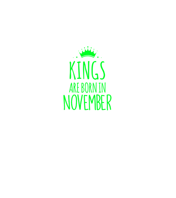 Kings are born in - November model albastru închis pe tricou