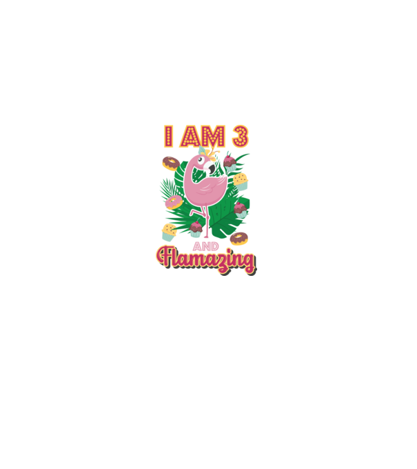 FLAMAZING Birthday 3 Years old model alb pe tricou