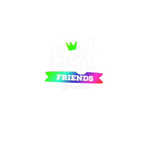 Best friends forever model albastru jeanși pe tricou