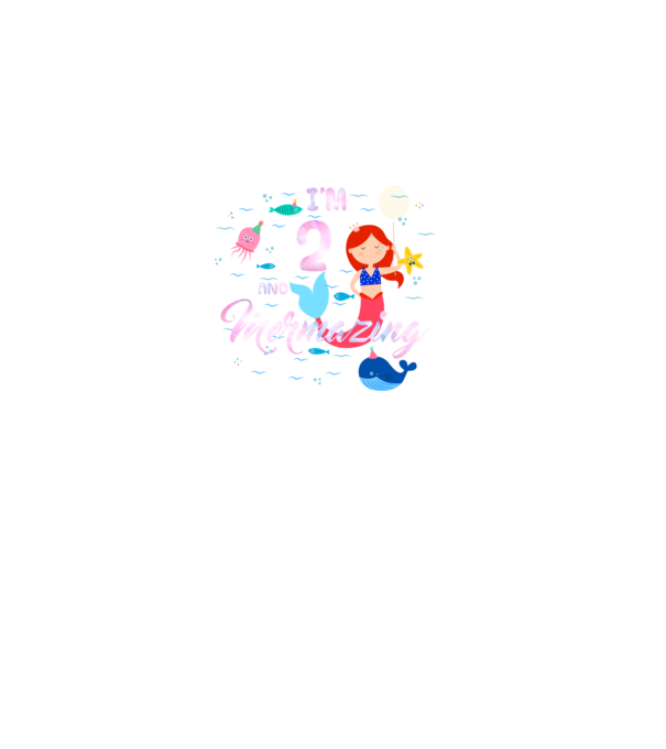 Mermazing Birthday 2 model negru pe tricou