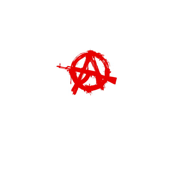 Akanarchy model alb pe tricou