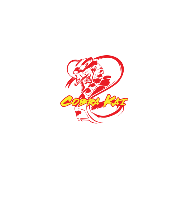 cobra kai simple model albastru jeanși pe tricou