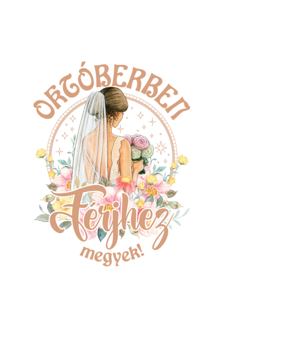mă mărit - în octombrie model albastru deschis pe tricou