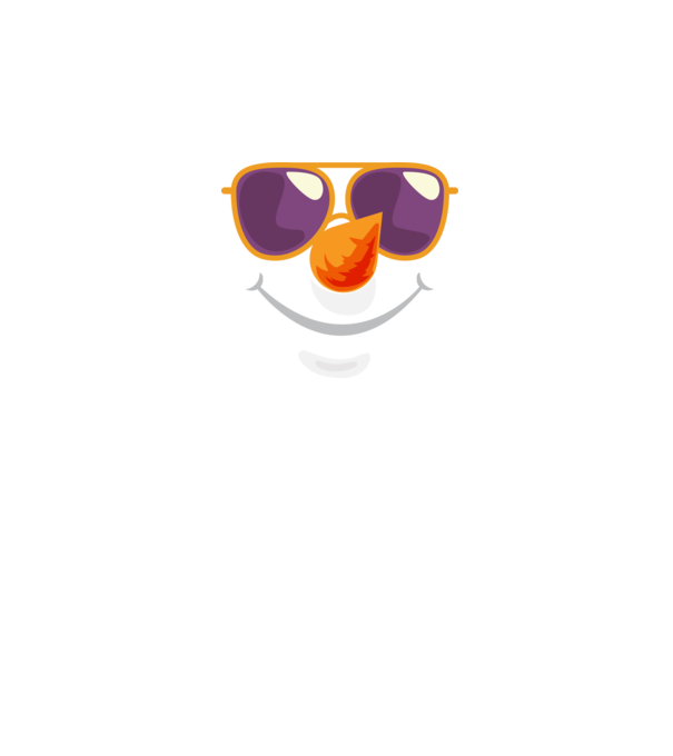 Snowman face model alb pe tricou