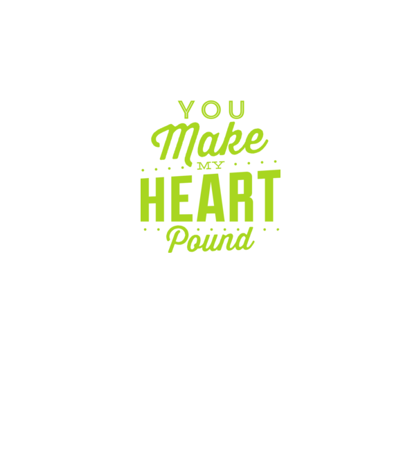 Make my heart model negru pe tricou
