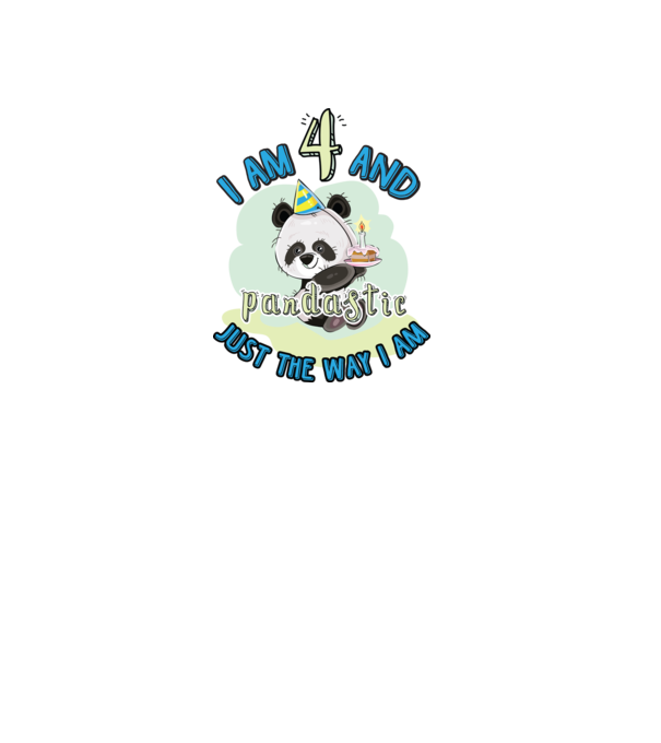 PANDASTIC 4 model alb pe tricou