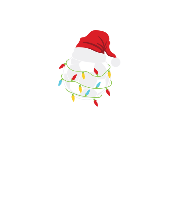 Football christmas model negru pe tricou