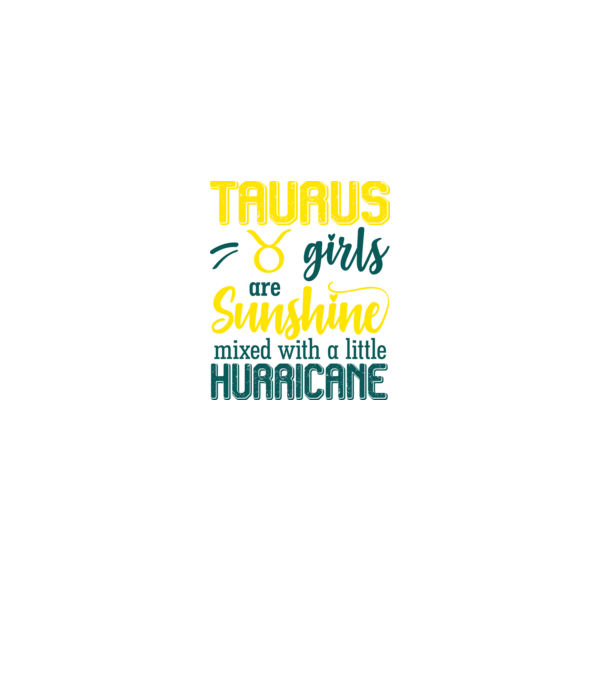 Sunshine with Hurricane TAURUS model negru pe tricou