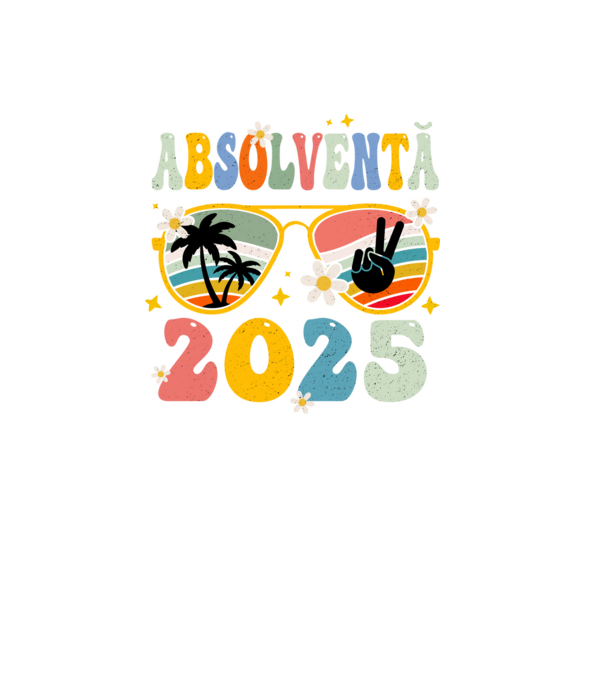 Absolventă 2025 model negru pe tricou