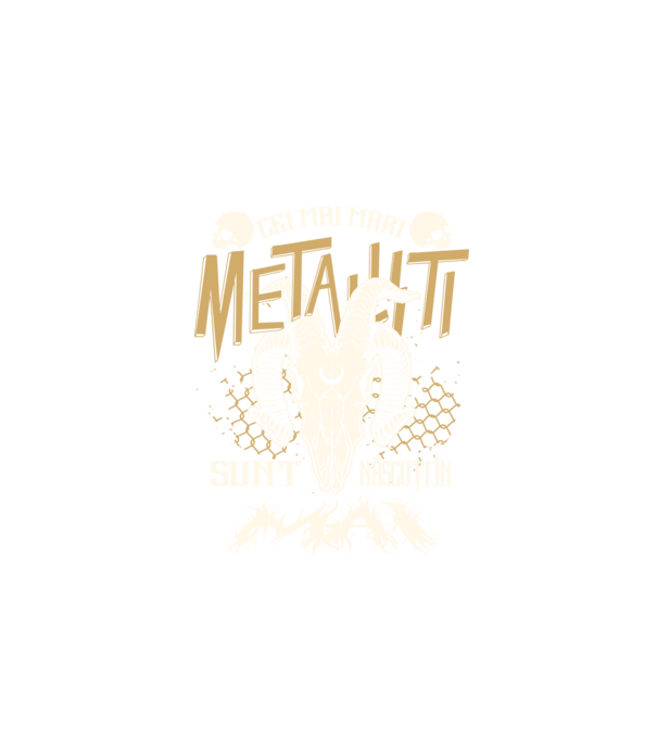 Cei mai mari metaliști sunt născuți în mai. model negru pe tricou