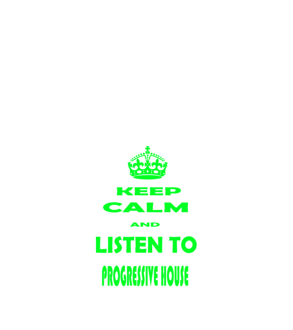 Keep Calm and Listen to prog-house model negru pe tricou