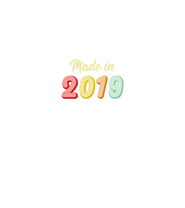 made in 2019 retro model negru pe tricou