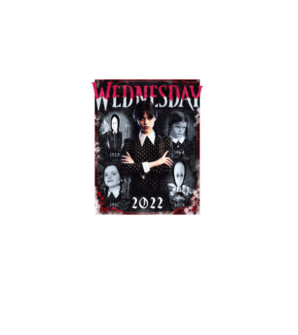 WEDNESDAY multi all time model negru pe tricou
