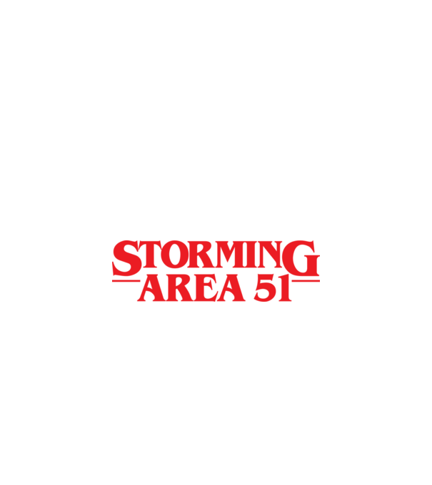 storming area 51 things model negru pe tricou