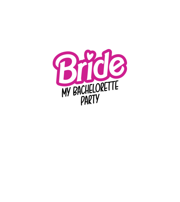 Bride Barbie model alb pe tricou