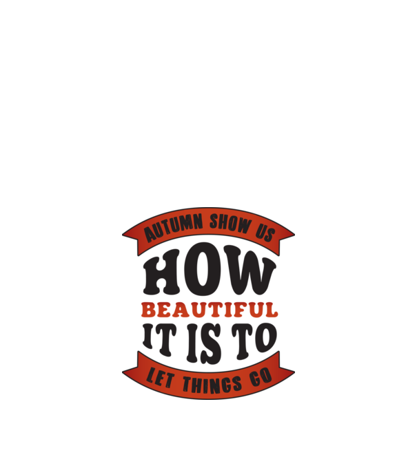 Autumn show us how beautiful it is model alb pe tricou