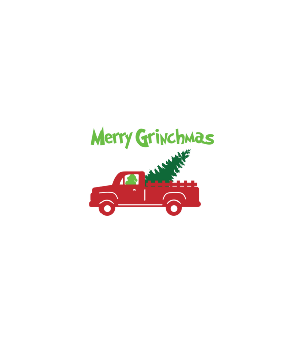 Grinchmas truck model nisipiu pe tricou
