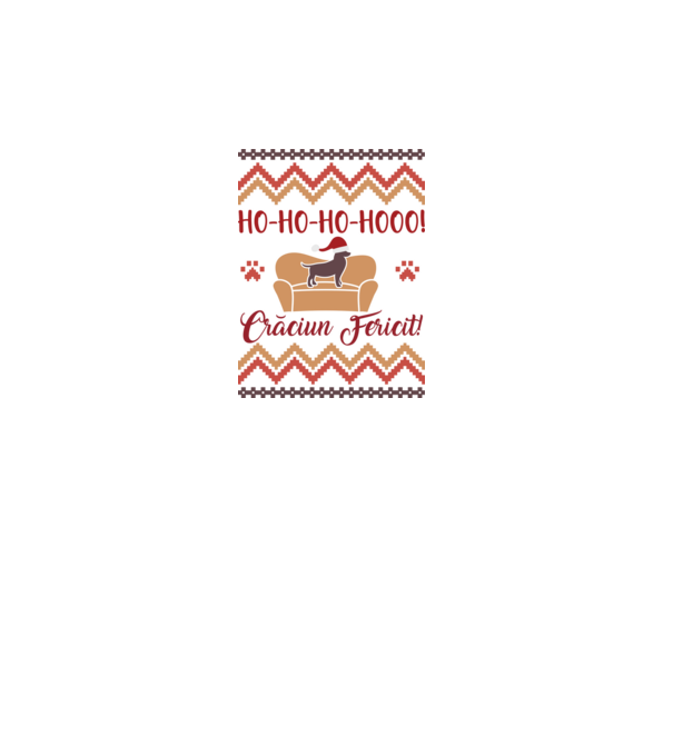 un Crăciun ho-ho-hoo-hoo fericit! model alb pe tricou