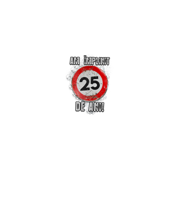Am împlinit 27 de ani! model negru pe tricou