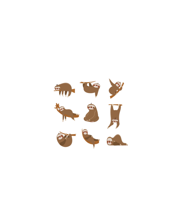 Sloth yoga model negru pe tricou