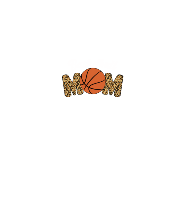 Basketball Mom model negru pe tricou