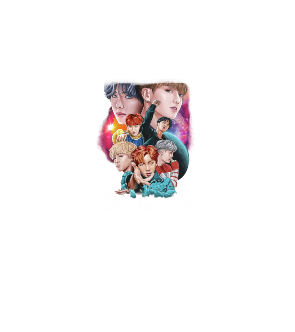 BTS POSTER model negru pe tricou