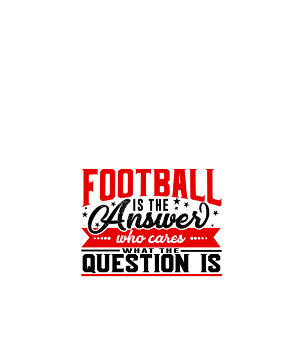 Sport is the answer FOTBALIST model alb pe tricou