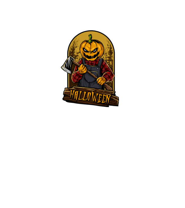 Scary halloween model negru pe tricou
