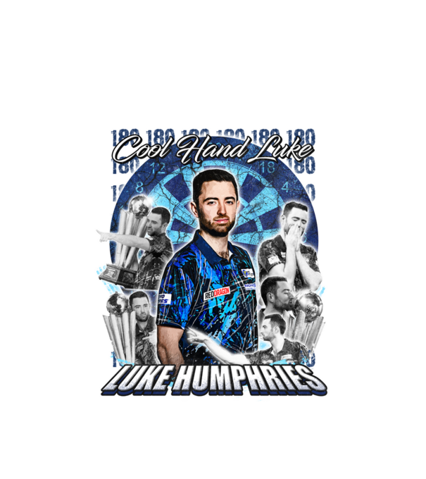 Luke Humphries Cool hand Luke model alb pe tricou