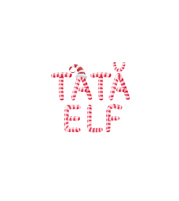 tată elf model negru pe tricou
