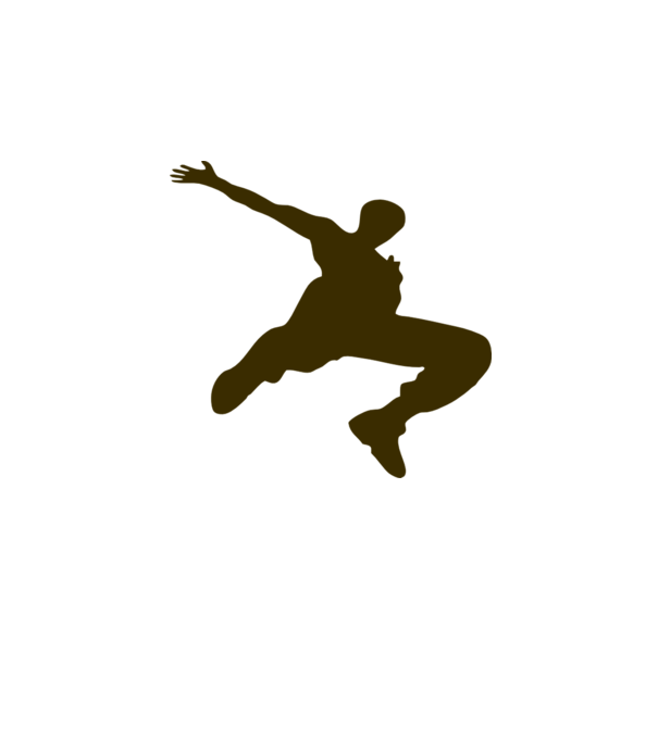 Logo Parkour model gri pe tricou