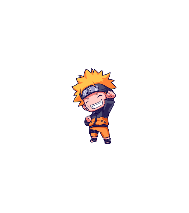 NARUTO model negru pe tricou