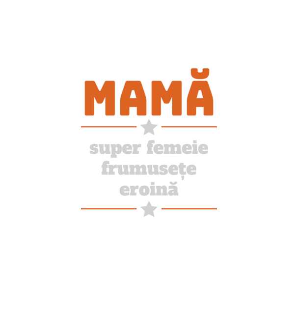 mamă, super femeie, frumusețe, eroină model negru pe tricou