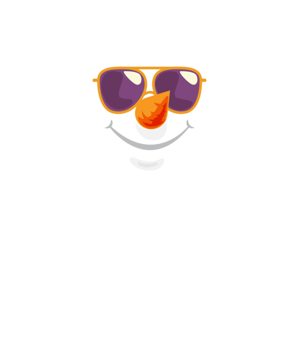 Snowman face model alb pe tricou